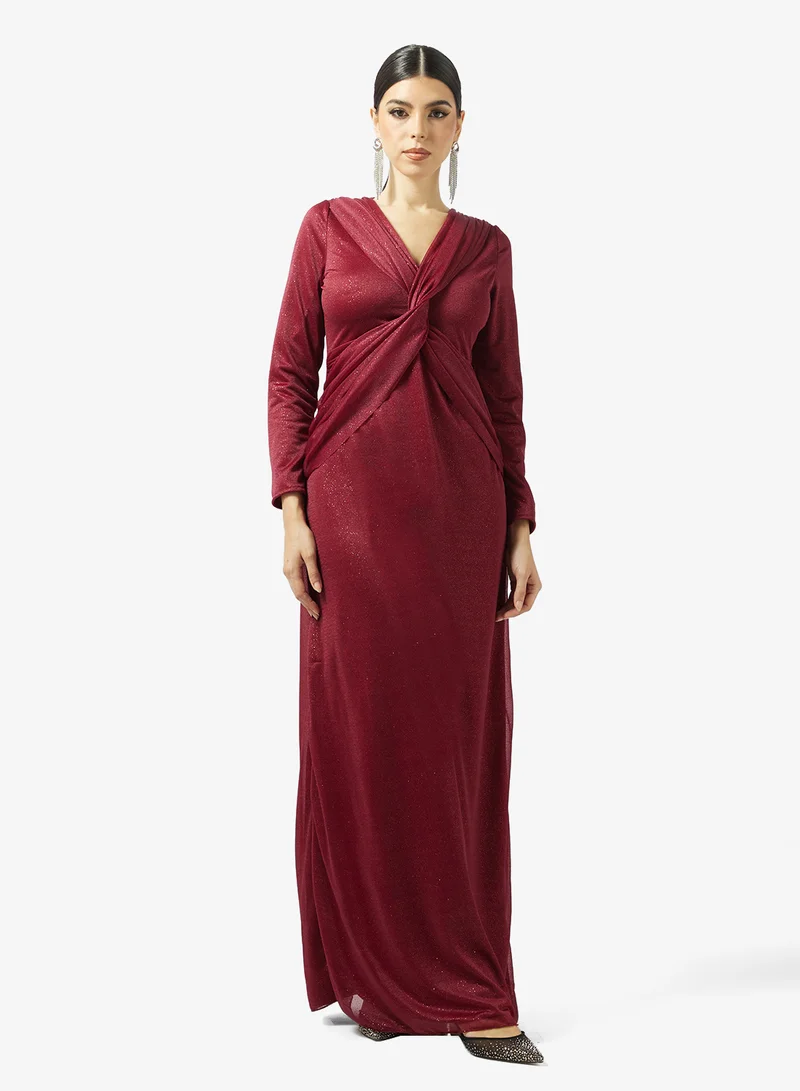 Ella Limited Edition  Shimmer Ruched Dress for Women | Best Price UAE